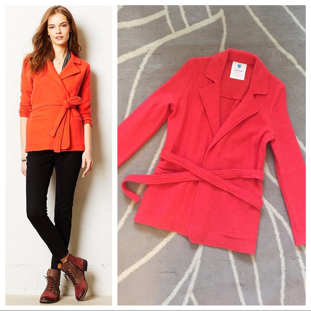 !SOLD! Anthropologie Celeste Boiled Wool Jacket